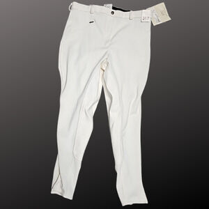 Tuffrider White Ribb Full Seat Ladies English Breeches 10051 Size 34R NWT
